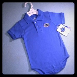 Florida Gator infant polo romper